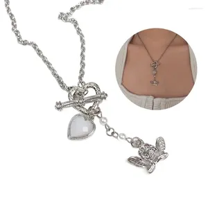 Pendant Necklaces Angel Chain Necklace Alloy Material Chokers Party Jewelry Perfect For Parties And Dates