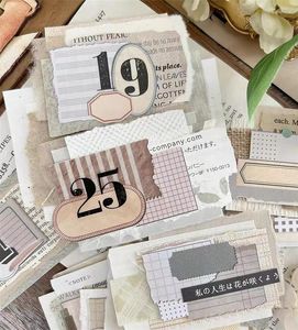 Hediye Sarma Vintage Tarihler Etiket Washi Pet Masking Bant Planlayıcı Diy Scrapbooking Kartı Yapım Çıkartma