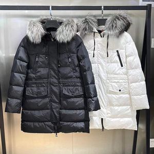 Designer Puffer Jacket Women's Long Down Jacket Classic Model Windbreaker Winter Warm Down Coat Fourrure Outdoor Luxury Brand Women Topps Size 1-4