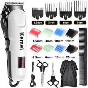 Hårtrimmer Electric Clipper Cut Maching Wireless Men Professional Machine Recheble Barber 809A 231115