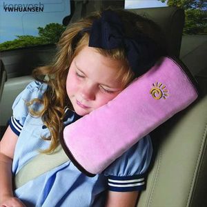 Pillows Seatbelt Pillow Shoulder Cover Pad for Car Children Baby Safety Strap Plush Soft Cushion Headrest Neck Support Kids Car SeatL231116