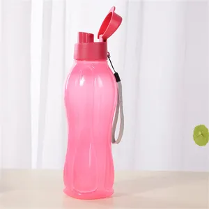 Water Bottles Bottle Plastic Portable Outdoor Sports Cup Large Capacity Solid Color Space Drinkware