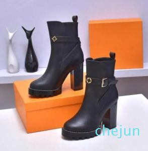 Designer Boots Heels women booties ladies Ankle Boot Fashion Autumn winter high Heel short