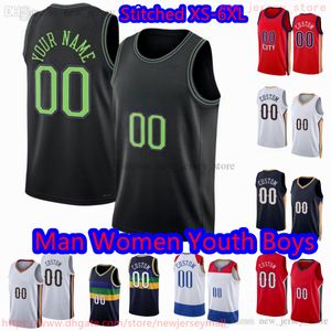 Niestandardowe S-6xl Nowy koszykówka 1 Zion 14 Brandon Williamson Ingram Jersey zszyte 3 CJ 11 Daniels McCollum 13 Kira Lewis Jr. 25 Trey Murphy III 17 Jonas Valanciunas Jerseys