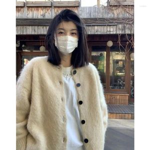 Kadın Hoodies 2023 Sonbahar Işık Lüks Moda Örme Haligan Gevşek Seksi Kazak Ceket Butik Giyim Basit Stil