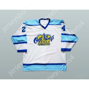 Custom LANE WERBOWSKI EDMONTON OIL KINGS HOCKEY JERSEY NEW Top Stitched S-M-L-XL-XXL-3XL-4XL-5XL-6XL