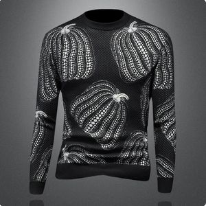 Роскошные мужские свитер модель дизайн жаккардовый вязаные свитера повседневная o nea