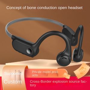 Gränsöverskridande varm öppen hörlur som inte är öronmonterad trådlös sportens headset Bluetooth-headset för benledning