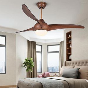 Variable Frequency Ceiling Fan Lights Simple Fashion 52 Inch Restaurant Living Room Remote Control Mute