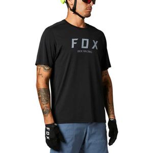 Homens camisetas FOX RIDE RACING Camiseta Enduro Mtb Downhill Manga Curta Mountain Bike Jersey Homens Cross Country Bicicleta MX DH Motocross Maillot