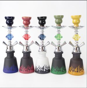 11.6in akrilik nargile set metal çok oyunculu cam shisha beher sigara shisha sigara filtresi Arap Yağ Donanları Tasarımcı