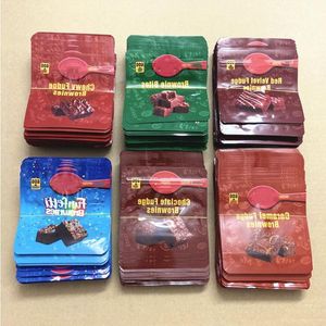 Mylar-Blumenverpackungsbeutel, Brownie-Häppchen, Schokoladenfondant, 600 mg, Kalifornien, 35 g Esswaren, Verpackung, Plastiktüte, leer, essbar, 231 Exsjh