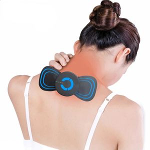 Andra massageföremål Trådlöst Cervical Massage Stimulator Portable Mini Electric Neck Back Massager Muscle Ems 6 Modes Relief Smärtan 231115