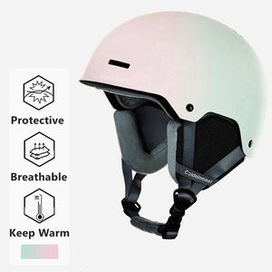 Ski Helme Ski Snowboardhelm Männer Frauen Kinder integral geformtes ultraleichte atmungsaktive Ski Helm CE-Zertifizierung Schneesicherheit Helm 231116