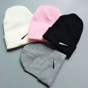 Beanie Caps Designer chapéus de malha ins popular chapéu de inverno clássico carta impressão