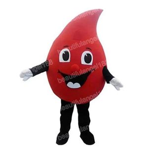 Halloween Red Drop of blood Mascot Costumes High Quality Cartoon Theme Character Carnival Unisex Adults Size Outfit Christmas Party Outfit Suit For Men Women