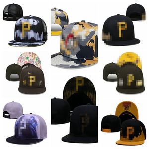 Бейсбольные кепки Pirateses-P с буквой оптом для женщин и мужчин, новые регулируемые спортивные кепки с костями