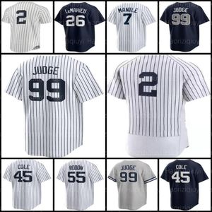 Mężczyźni Kobiety Młodzież Aaron Judge Baseball Jersey Gerrit Cole Anthony Rizzo Derek Jeter DJ LeMahieu Josh Donaldson Giancarlo Stanton Gleyber Torres Rivera