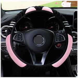 Steering Wheel Covers AUTOYOUTH D Type Car Steering-wheel Cover Without Inne Plush For TOYOTARAV 4 Fords-max OpelZAFIRA Citro_nC1