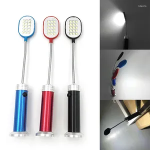 Flashlights Torches Flexible Magnetic Base Computer Table Working Light Lamp 15 LED Study L15