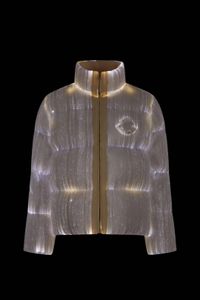 Jaqueta de design de marca de luxo para baixo roupas luminosas femininas casacos de inverno quente das mulheres parkas