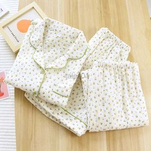 女性の睡眠ラウンジFDFKLAK 3 PCS PAJAMAS FOR WOMEN NEW HOMEWEAR 100％COTTON SUMMER SLEAKWEAR PRINT PIJAMAS FEMAL SIETS ZLN231116