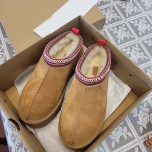 Slippers Designer Boots Thick Sole Slippers Tazz Plush Slippers Boots Tasman Platform Mustard Winter Slippers Boots Flat Bottom Middle Room Slippers Home Shoes