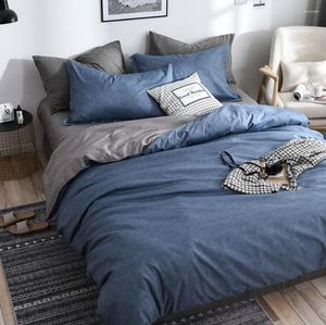 Bettwäsche-Sets Luxus-Set für Schlafzimmer, Schlafsaal, weiche Bettwäsche, flaches Laken, bequemer Bettbezug und Kissenbezug