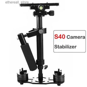 Estabilizadores S40 Handle Stabilizer 40cm Fotografia Vídeo Liga de Alumínio Estabilizador Portátil Tiro Steadycam DSLR Steadicam DSLR Camcorder Q231116