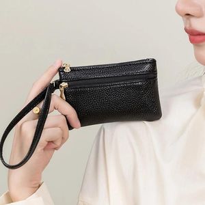 Wallets Coin Purse Women's Double Layer Storage Bag Holding Small Wrist Short Key Card Wholesale