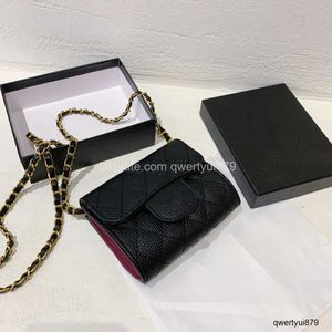 qwertyui879 дизайнерские кошельки женский роскошный роскошный Brnad Designer Bags Fashion Caviar Gold Hardware Chain Mini Mini Cont Dolder Swork Small Sags