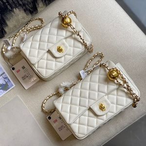 Channel Handbags Cross Body Shoulder Bags Cc Pearl Crush Black Lambskin Gold Hardware Bag Purses Designer Woman Luxurys Sling Bag Mini Classic Flap Bag