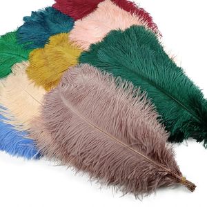 Other Event Party Supplies 10Pcs Lot Colored Ostrich Feathers for Crafts White Black Feather Decor Table Centerpieces Jewelry Handicrafts Decoration 231116