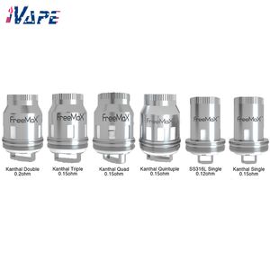 Freemax M/M Pro Tank Maxus 200W Kit Kanthal Single/Double/Triple/Quad Mesh Coil SS316 단일 코일 용 Freemax Mesh Pro Coil