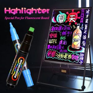 Highlighters Baoke LED Electronic Screen Löschen Fluoreszenz Highlight Pen Schräg-/Rundkopf 4/10mm Marker School Office Art Stationery 231116