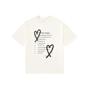 Maison Margela T Shirt Designer Fashion Clothing Luxury TeesTシャツmm6マジラスタイルラブレター印刷半袖TシャツユニセックスTシャツ543