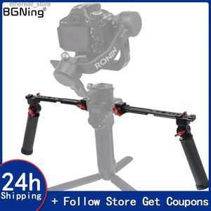 Stabilizers RS2 RSC2 Gimbal Handgrip Dual Carbon Handle Grip 180 Adjustable Clamp for Ronin RS RSC 2 RS3 Stabilizer Monitor Bracket Q231116