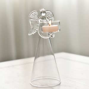 glass angels wedding candle holder decorative tealight candle holders table decorations