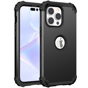 Caso de armadura resistente Proteção de corpo inteiro PC rígido PC e híbrido de silicone macio Tampa de borracha para iPhone 14 Pro Max/14 Plus 6,7 polegadas/14 6.1/14 Pro Casos de capa de telefone Pro