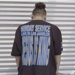 Projektant Fashion Clothing Luksusowe koszulki Tshirty CPFM Kanyes Kanyes Chicago Co Br ed T-shirt American Casual Winted Shintage krótkie rękawy
