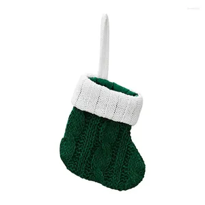 Noel Süslemeleri Mini Çoraplar Taşınabilir Parti Süs Yaratıcı Ağaç Asma Pendeler Dekoratif Hediye Depolama Çantaları İçin