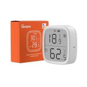 SONOFF SNZB-02D Zigbee Sensore di umidità della temperatura intelligente Ampio display LCD Monitoraggio remoto in tempo reale APP Ewelink tramite Alexa Google Home