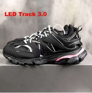 Dress Shoes Designer LED Track 3 3.0 shoe Men Women sneakers Triple Black White Pink Blue Orange Yellow Green Tess.S. Gomma Sneaker Tracks Sports37