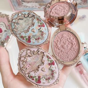 Blush Flower Knows Embossed Matte Blush Pigmented Fine Powder Makeup Smooth Long-Lasting All Day Face Enhancing Makeup Color 231115