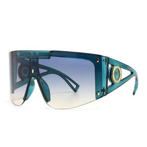 Sonnenbrillenfassungen Neue Mode mit großem Rahmen, einteiliger Kopf, Sonnenbrillenmaske, integrierte Brille, personalisierte, winddichte Sport-Sonnenbrille
