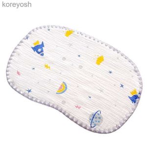 Pillows 10 Layers Infant Pillow Flat Baby Care Pillow Patterned Sleep Pillow Shape Correction Pillow To Prevent Head PlaneL231116