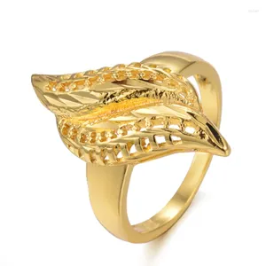 Cluster Rings Women Ring Gold Color African Jewelry Ethiopian Wedding Arab Middle Eastern Flower
