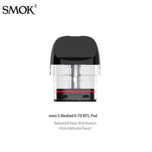 Retail!!SMOK NOVO 5 Pod Meshed 0.7ohm MTL Atomizer 2ml Empty Capacity Fit for E-Cigarette NOVO 5 Kit Vape 3pcs/Pack Authentic