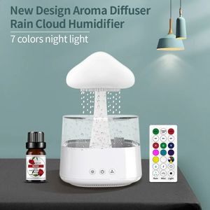 Altro Umidificatore d'aria per nuvole di pioggia da 450 ml per giardino domestico con diffusori di aromaterapia a distanza Diffusore di oli essenziali di rumore per e decorazione 231116