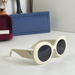 Designer cirkulära solglasögon för män och kvinnor lyxiga och högkvalitativa UV400 -resistenta linser för modegatafotografering tillgänglig i 5 färger GG1647S